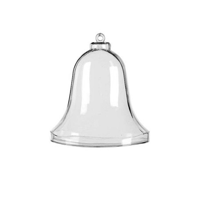 Acrylglocken teilbar transparent zum Hängen 9cm
